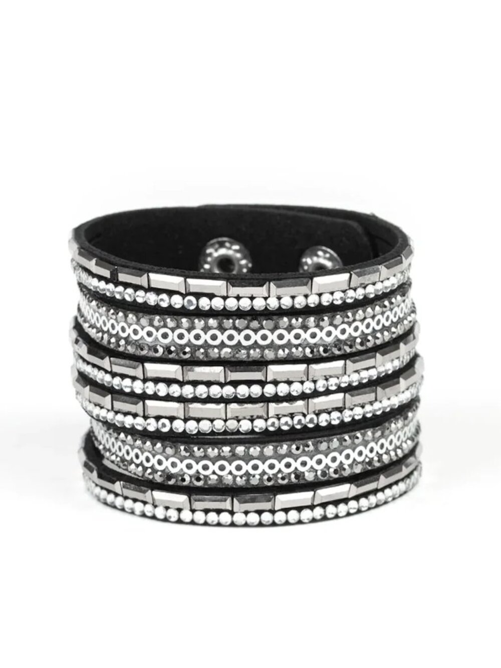 Paparazzi A Wait-and-SEQUIN Attitude Black Urban Bracelet